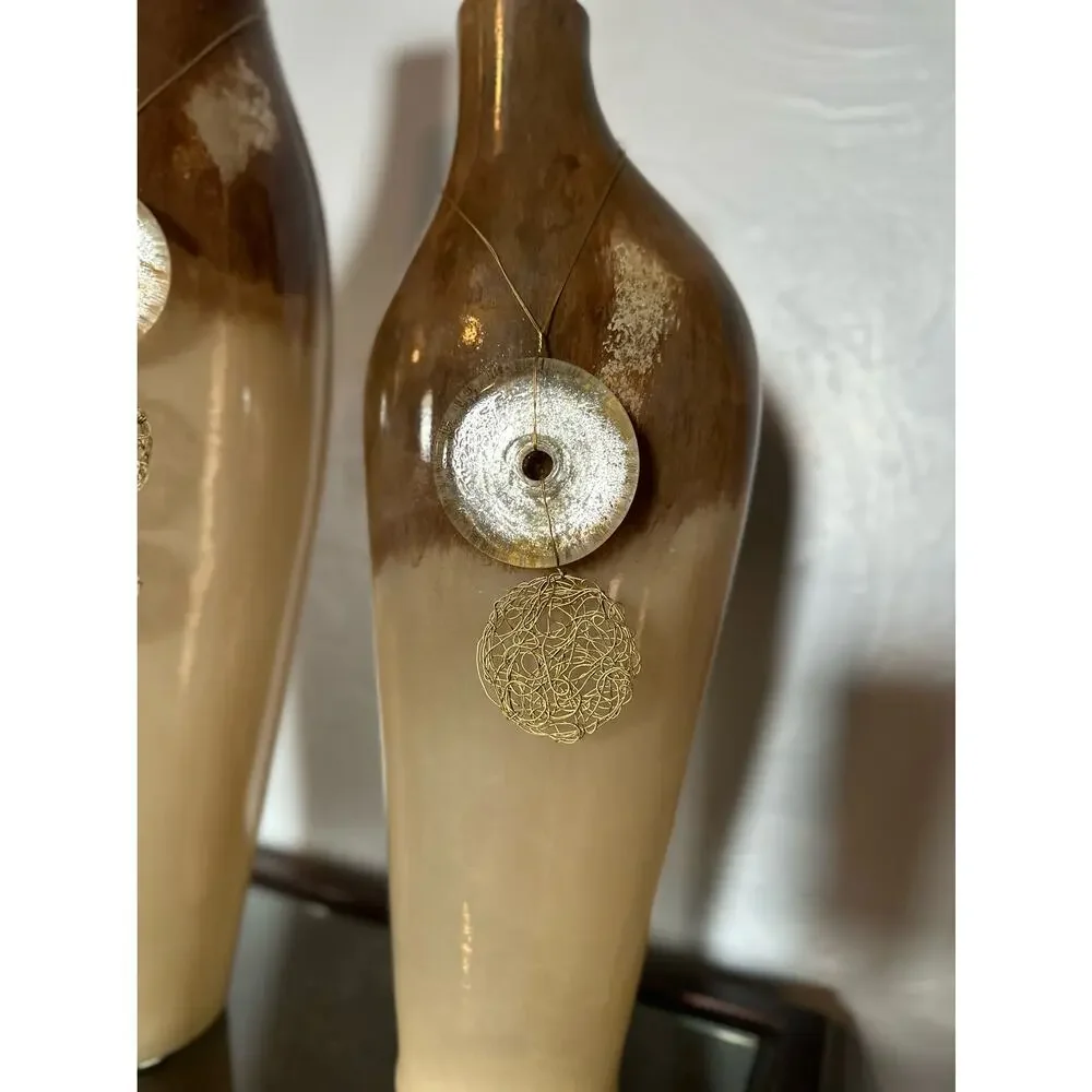 Neka Handmade Glass Table Vases, set of 2